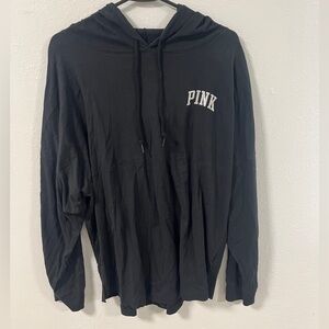 Women’s PINK Black Hoodie Medium